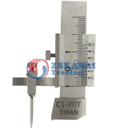 日本SWAN天鵝段差規C1-20T面差尺游標卡尺塞尺工業級測量工具